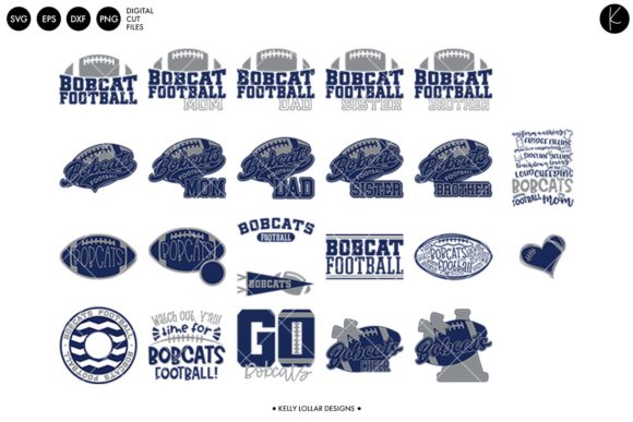 Bobcats Football Bundle for Crafts & Graphics