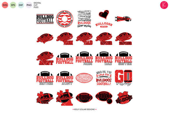Bulldogs Football Bundle: Graphics & Crafts for Content Publishers