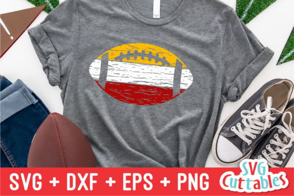 Distressed Football 3 Color: A Brand Designer Review of this Graphics Craft Asset