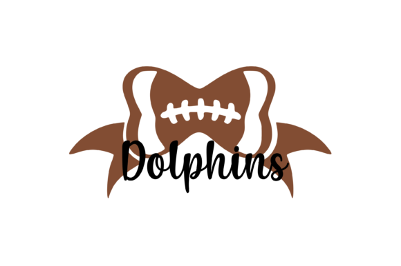 Dolphins Football Bow Graphic Review