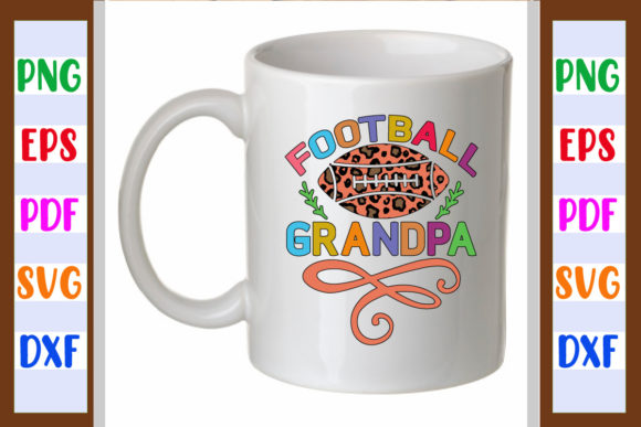 Football Grandpa Sublimation: Graphics for Crafts & Digital Products