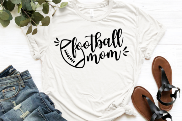 Football Mom Black Svg 3 Graphics for Crafts & Digital Selling