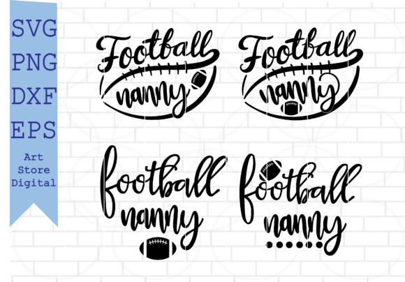 Football Nanny Svg Graphics for Modern Crafts Branding