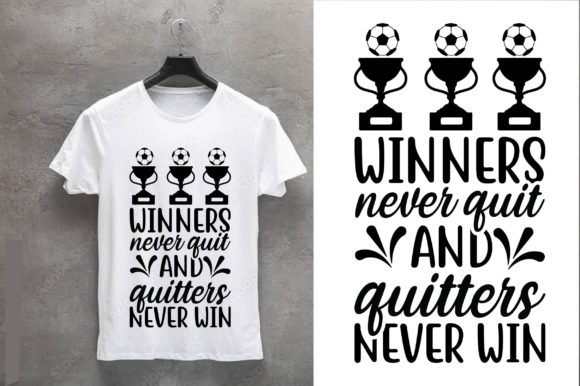 Football SVG Graphics for Crafts: Winners Never Quit