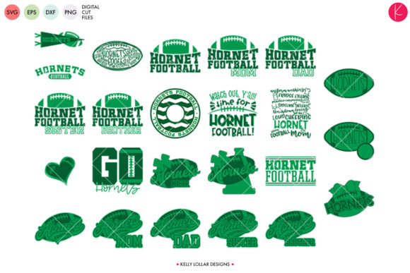Hornets Football Bundle: Graphics for School Spirit Crafts