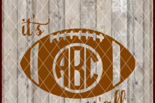 It's Football Y'all Monogram Graphics for Crafts