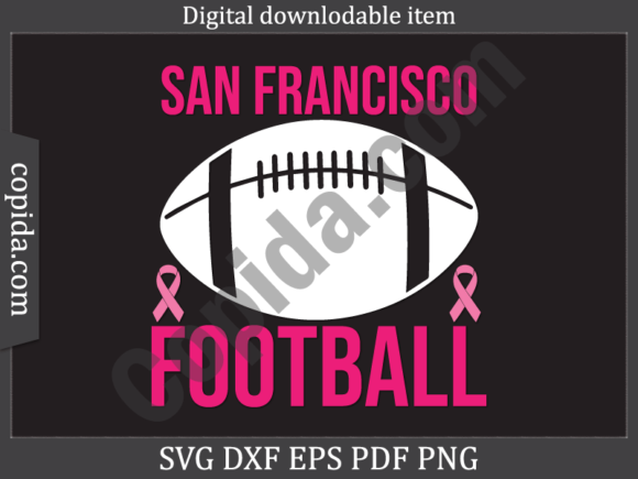 San Francisco Football SVG Cutting File for Crafts
