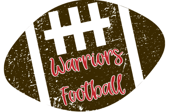 Warriors Football Graphics for Crafts & Cricut Projects