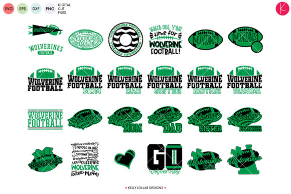 Wolverines Football Bundle: Graphics and Crafts for Local Branding